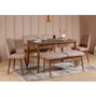 Hanah Home Sillón Vina Terciopelo Walnut-Stone